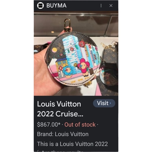 Louis Vuitton Limited 2022 Bag Charm/Key Fob Vivienne In Paris NEW W/Box & COA - Picture 8 of 8